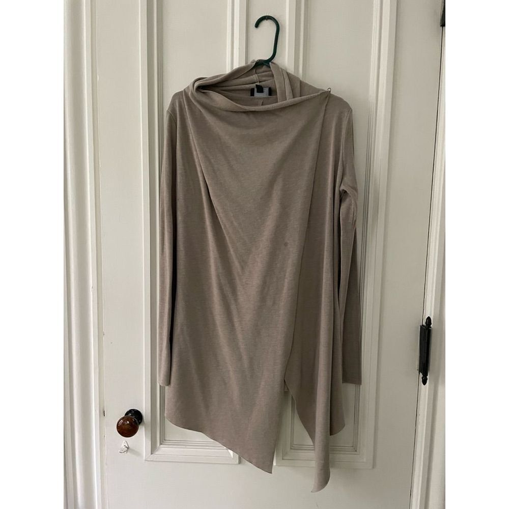 Lumiere tan cardigan wrap sweater M